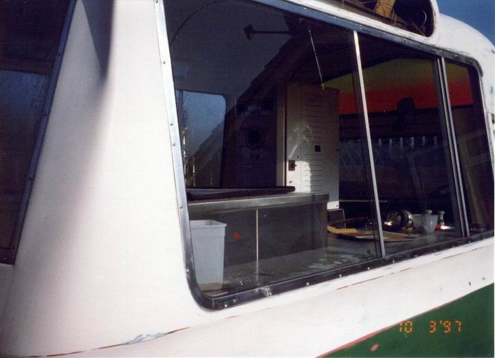 It had stainless steel work tops that made the interior easy to keep clean